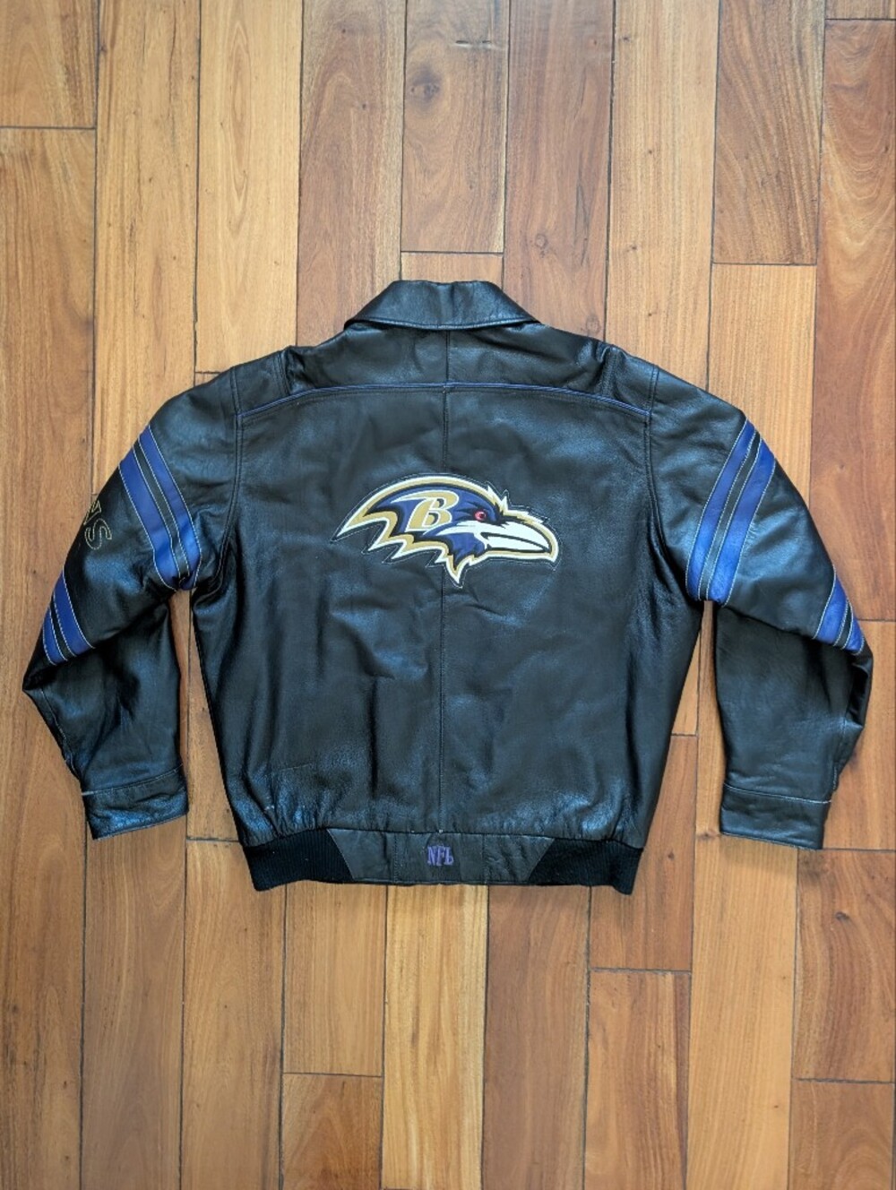 NFL Baltimore Ravens Vintage Leather Jacket (L)